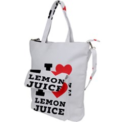 I Love Lemon Juice Shoulder Tote Bag by ilovewhateva