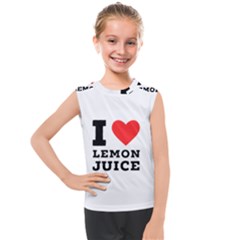 I Love Lemon Juice Kids  Mesh Tank Top by ilovewhateva