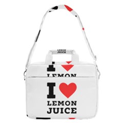 I Love Lemon Juice Macbook Pro 13  Shoulder Laptop Bag  by ilovewhateva