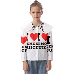 I Love Lemon Juice Kids  Peter Pan Collar Blouse by ilovewhateva