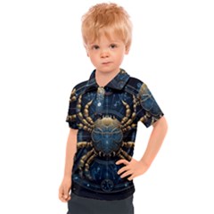 Cancer Star Sign Astrology Kids  Polo Tee