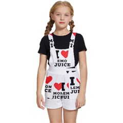 I Love Lemon Juice Kids  Short Overalls by ilovewhateva