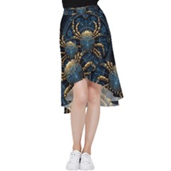 Cancer Star Sign Astrology Frill Hi Low Chiffon Skirt by Bangk1t