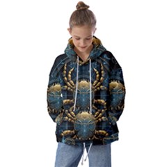 Cancer Star Sign Astrology Kids  Oversized Hoodie