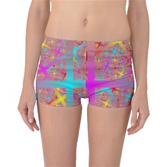 Geometric Abstract Colorful Boyleg Bikini Bottoms by Bangk1t