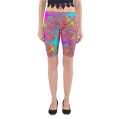 Geometric Abstract Colorful Yoga Cropped Leggings