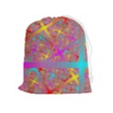 Geometric Abstract Colorful Drawstring Pouch (XL) View1