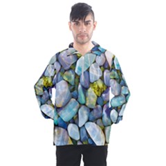 Stones Gems Multi Colored Rocks Men s Half Zip Pullover by Bangk1t