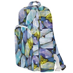 Stones Gems Multi Colored Rocks Double Compartment Backpack by Bangk1t