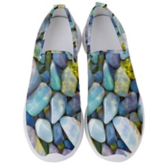 Stones Gems Multi Colored Rocks Men s Slip On Sneakers by Bangk1t