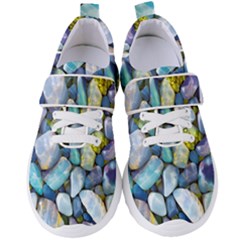 Stones Gems Multi Colored Rocks Women s Velcro Strap Shoes by Bangk1t