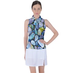 Stones Gems Multi Colored Rocks Women s Sleeveless Polo Tee by Bangk1t