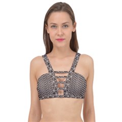 Structure Pattern Texture Hive Cage Up Bikini Top by Bangk1t