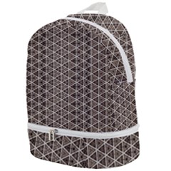 Structure Pattern Texture Hive Zip Bottom Backpack