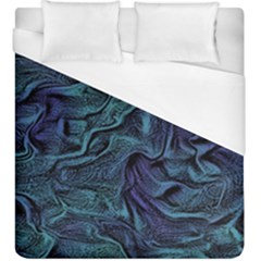 Abstract Blue Wave Texture Patten Duvet Cover (king Size) by Bangk1t