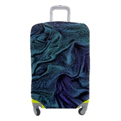 Abstract Blue Wave Texture Patten Luggage Cover (small) by Bangk1t