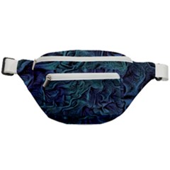 Abstract Blue Wave Texture Patten Fanny Pack by Bangk1t