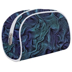 Abstract Blue Wave Texture Patten Make Up Case (medium) by Bangk1t