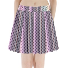 Triangle Stripes Texture Pattern Pleated Mini Skirt by Bangk1t