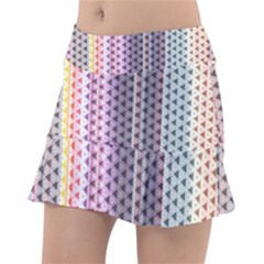 Triangle Stripes Texture Pattern Classic Tennis Skirt by Bangk1t