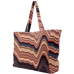 Jagged Pink Amplitude Waves Simple Shoulder Bag by Bangk1t