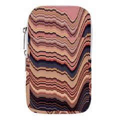 Jagged Pink Amplitude Waves Waist Pouch (large) by Bangk1t