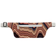 Jagged Pink Amplitude Waves Active Waist Bag by Bangk1t