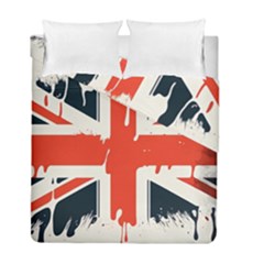 Union Jack England Uk United Kingdom London Duvet Cover Double Side (full/ Double Size) by Bangk1t