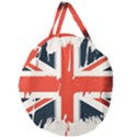 Union Jack England Uk United Kingdom London Giant Round Zipper Tote View2