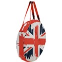 Union Jack England Uk United Kingdom London Giant Round Zipper Tote View3