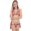 Union Jack England Uk United Kingdom London Tie It Up Bikini Set View1