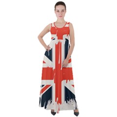 Union Jack England Uk United Kingdom London Empire Waist Velour Maxi Dress by Bangk1t