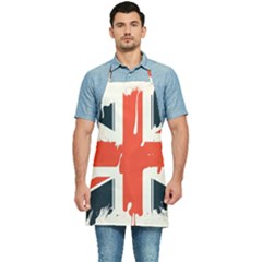 Union Jack England Uk United Kingdom London Kitchen Apron by Bangk1t