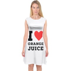 I Love Orange Juice Capsleeve Midi Dress by ilovewhateva