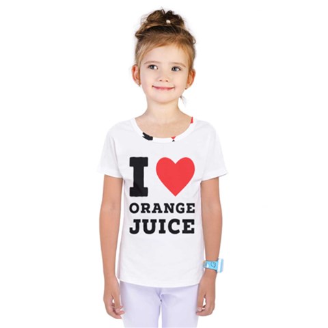 I Love Orange Juice Kids  One Piece Tee by ilovewhateva