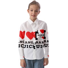 I Love Orange Juice Kids  Long Sleeve Shirt by ilovewhateva