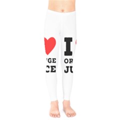 I Love Orange Juice Kids  Leggings by ilovewhateva