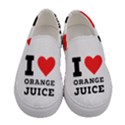 I love orange juice Women s Canvas Slip Ons View1