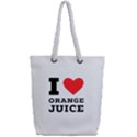 I love orange juice Full Print Rope Handle Tote (Small) View2