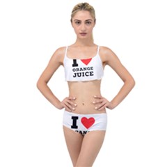 I Love Orange Juice Layered Top Bikini Set by ilovewhateva