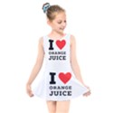 I love orange juice Kids  Skater Dress Swimsuit View1