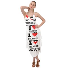 I Love Orange Juice Layered Bottom Dress by ilovewhateva