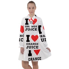 I Love Orange Juice All Frills Chiffon Dress by ilovewhateva