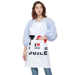 I Love Orange Juice Pocket Apron by ilovewhateva