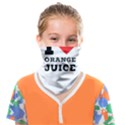 I love orange juice Face Covering Bandana (Kids) View1