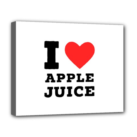 I Love Apple Juice Deluxe Canvas 20  X 16  (stretched) by ilovewhateva