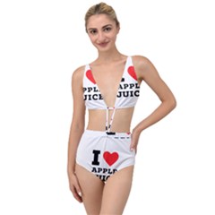 I Love Apple Juice Tied Up Two Piece Swimsuit by ilovewhateva