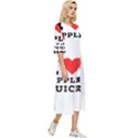 I love Apple juice Double Cuff Midi Dress View3