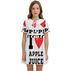 I Love Apple Juice Kids  Sweet Collar Dress by ilovewhateva