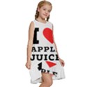 I love Apple juice Kids  Frill Swing Dress View3